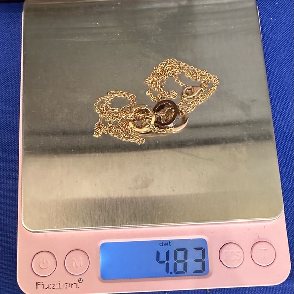 Like New Cartier Love Necklace With Diamonds in 18k Rose Gold.  Box and papers - Picture 4 of 4